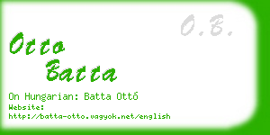 otto batta business card