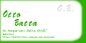 otto batta business card